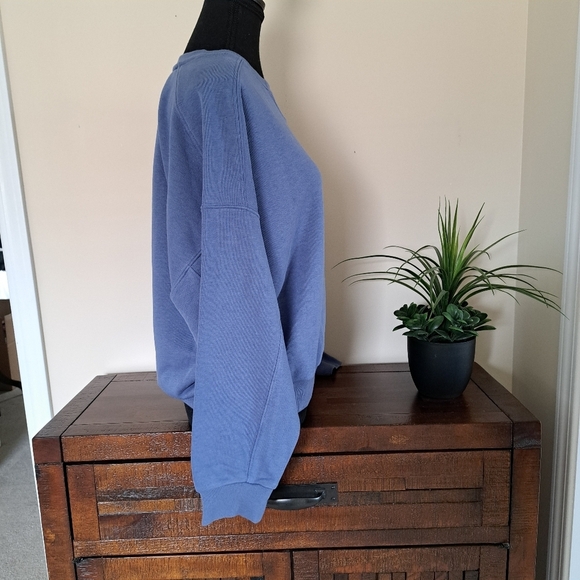 ❤️Roxy French Terry Blue Sweatshirt Women's XS Crewneck Pull Over Casual Top - Picture 5 of 13